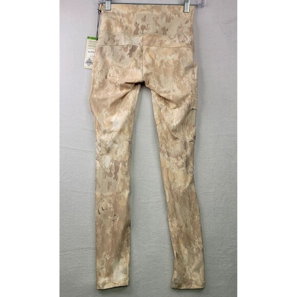 Alpine Design Women XS Sycamore/Beige High Rise Cargo Leggings Elastic Waistband - Picture 3 of 9